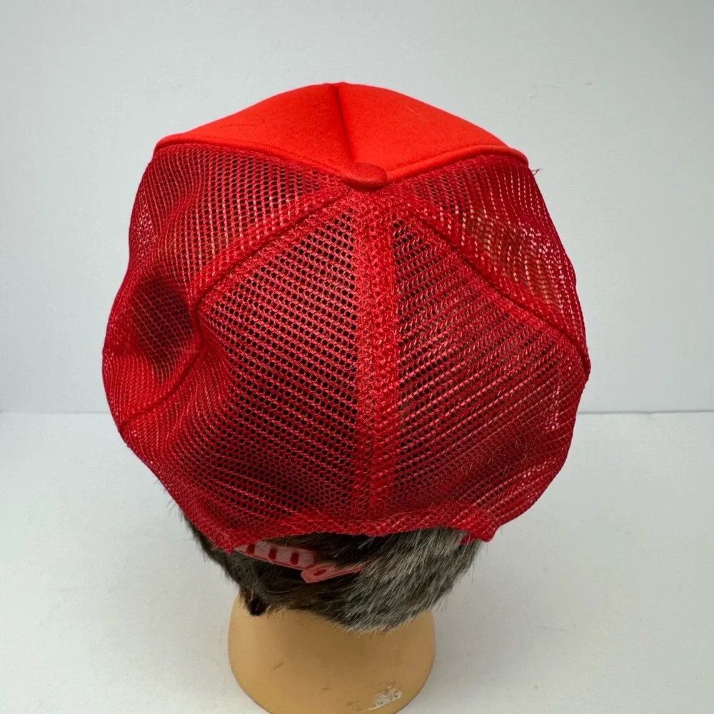 Vintage Tammy Wynette Tour Trucker Hat Cap Red Mesh Back Rope Snapback RARE!! L1